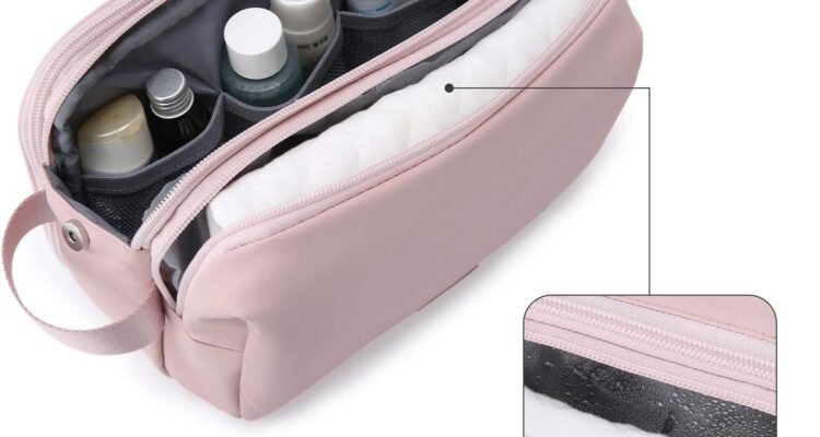 bagsmart toiletry bag for men travel toiletry organizer dopp kit water resistant shaving bag for toiletries accessories 1 3