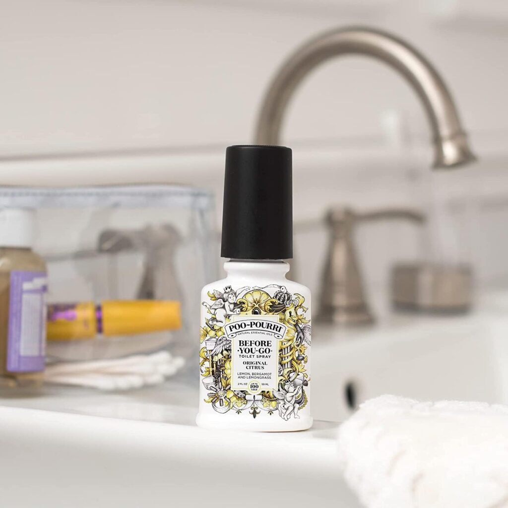 Poo-Pourri Before-You-Go Toilet Spray, Original Citrus, 1 Fl Oz Pocket Travel Size - Lemon, Bergamot and Lemongrass