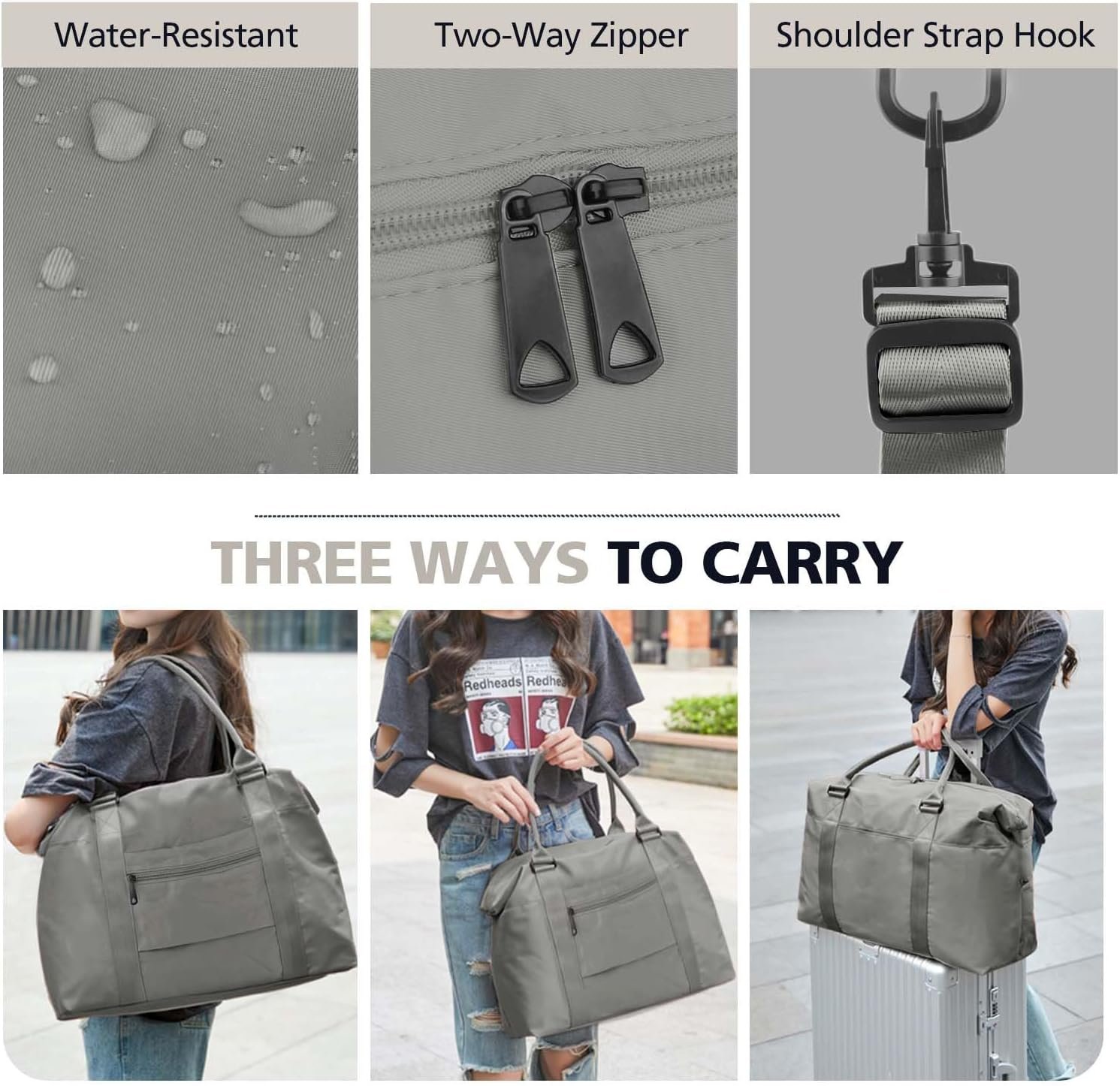 travel duffle bag waterproof weekender bag carry on tote bags for women travel essentials sport gym bag for men hospital 4